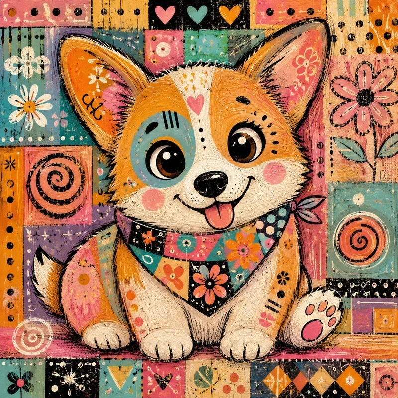 Whimsical Folk Art Animals