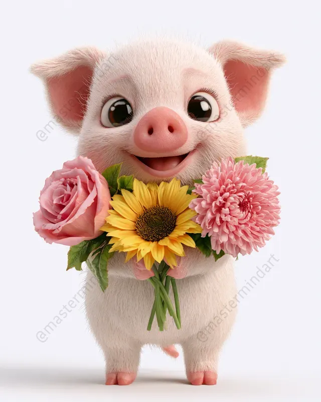 Cute 3D Animal Flowers