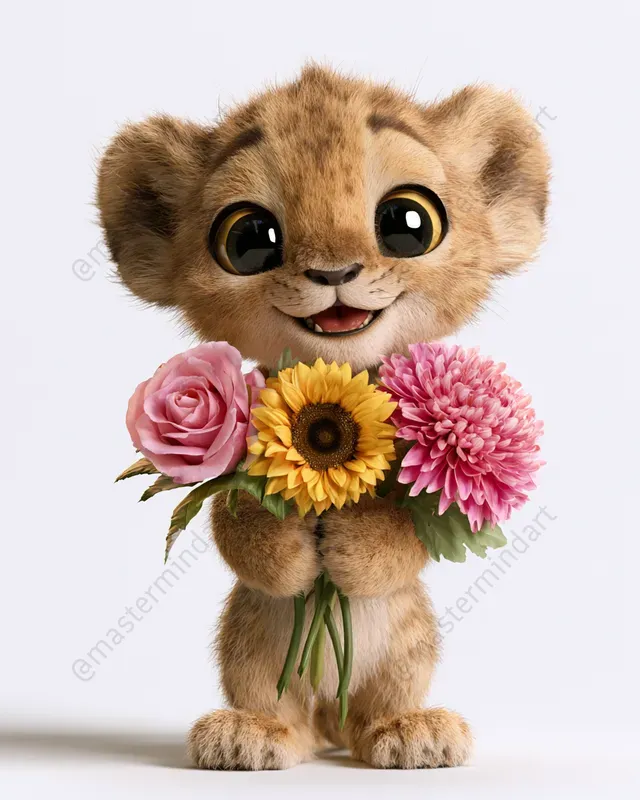 Cute 3D Animal Flowers