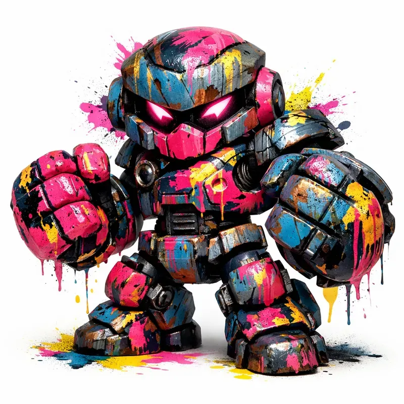 Graffiti Bot Color Clash Toys
