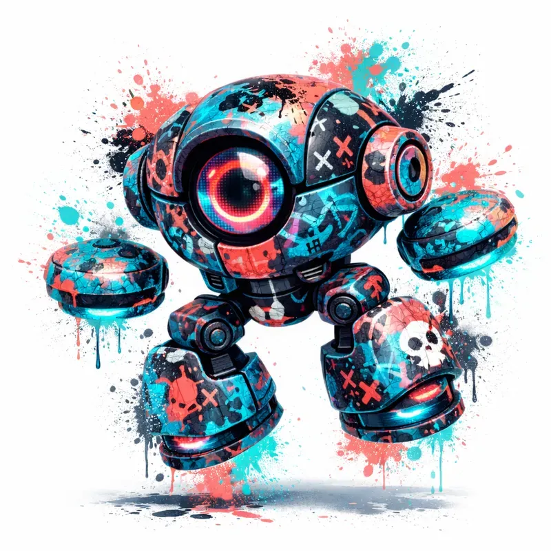 Graffiti Bot Color Clash Toys