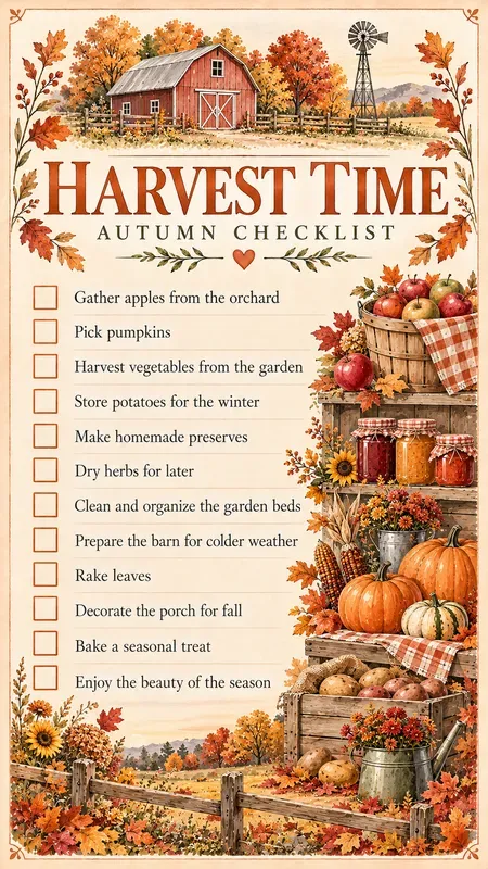 American Farm Printable Checklists