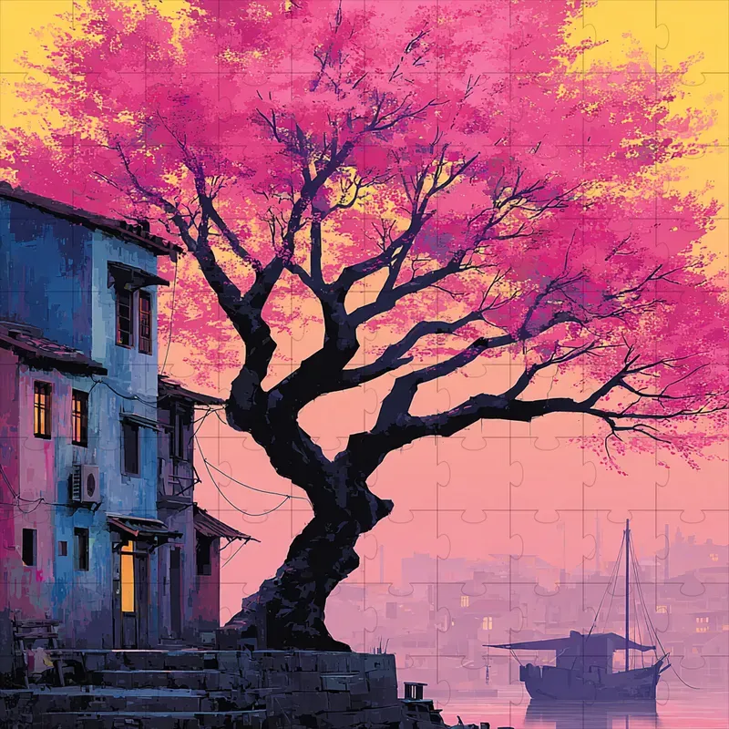 Illustrations Anime Sunset Nostalgic