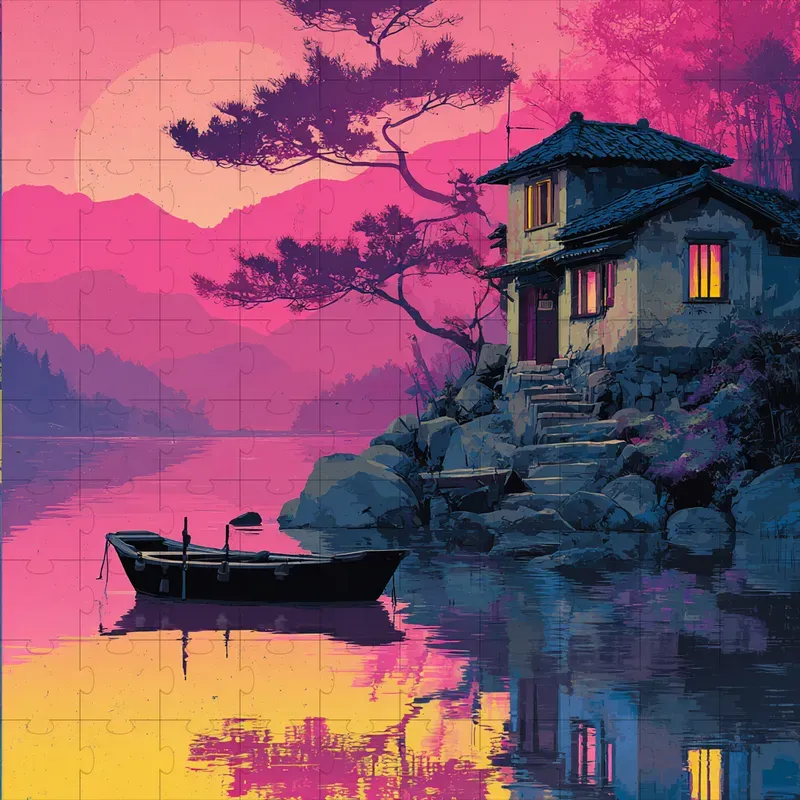 Illustrations Anime Sunset Nostalgic