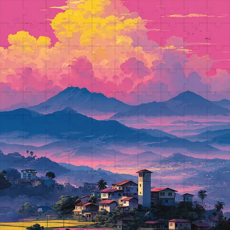 Illustrations Anime Sunset Nostalgic