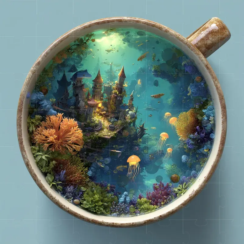 Fantasy Realms In Cups