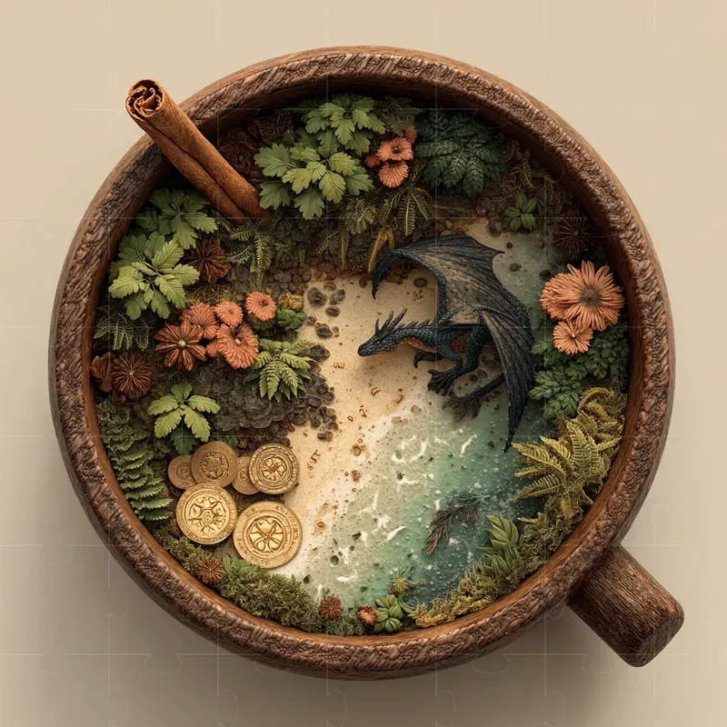 Fantasy Realms In Cups