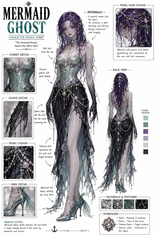 Anime Character Concept Sheets