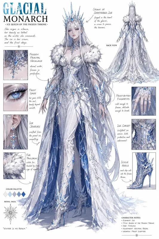 Anime Character Concept Sheets
