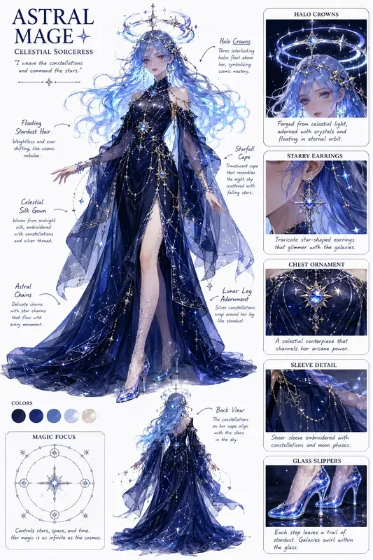 Anime Character Concept Sheets