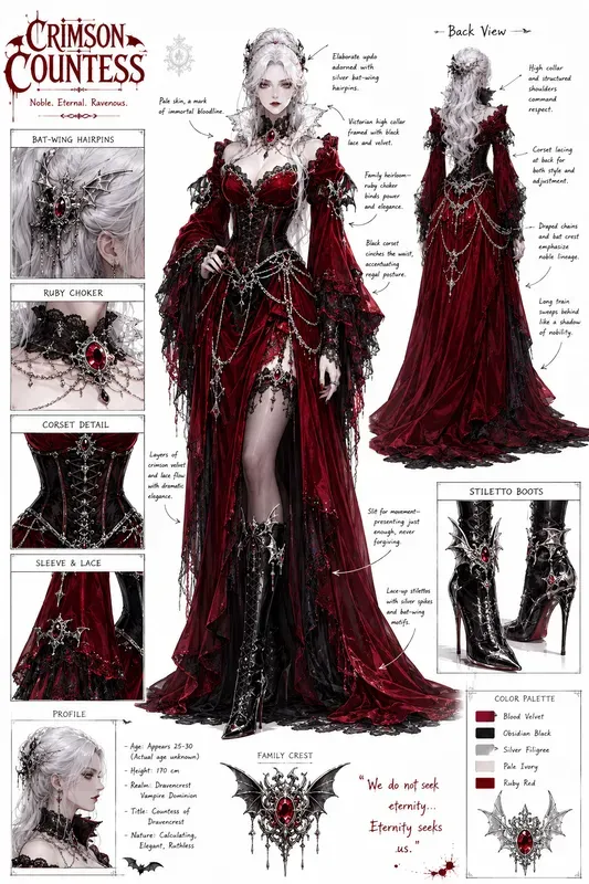 Anime Character Concept Sheets