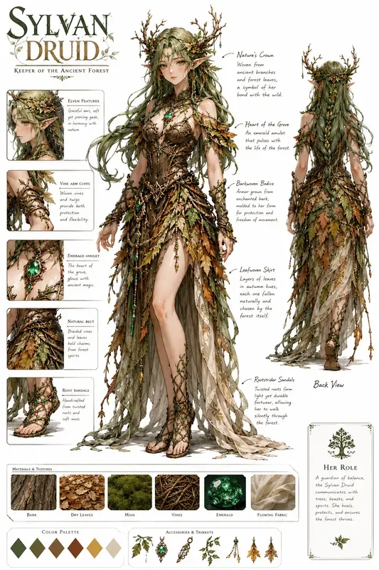 Anime Character Concept Sheets