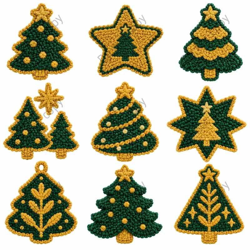 Christmas Punch Needle Art Sets