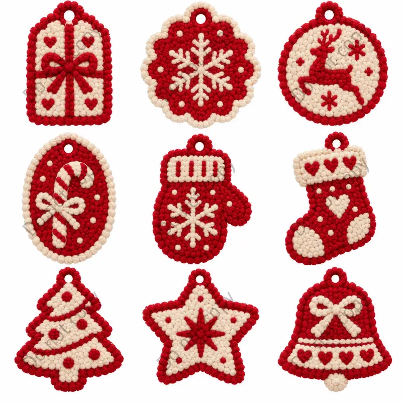 Christmas Punch Needle Art Sets