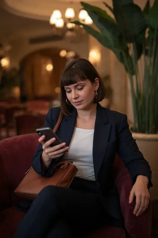 Realistic Chic Hotel Lobby Photos