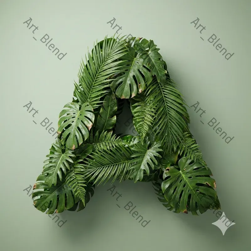 Luxury 3D Material Letter Art