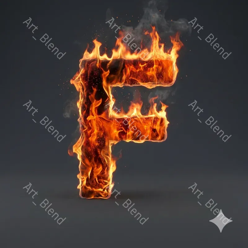 Luxury 3D Material Letter Art
