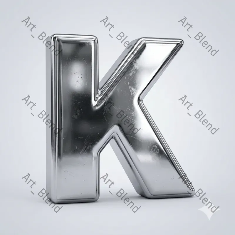 Luxury 3D Material Letter Art