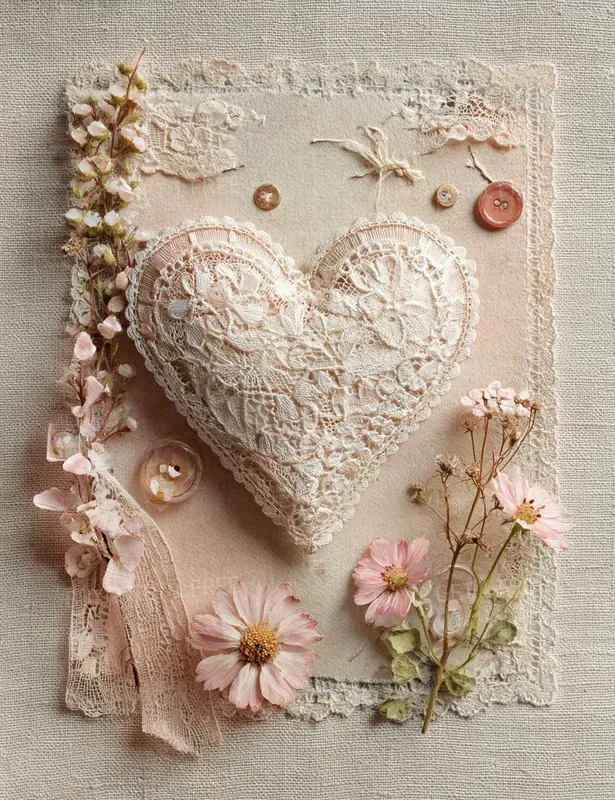 Mothers Day Vintage Lace Junk Journals
