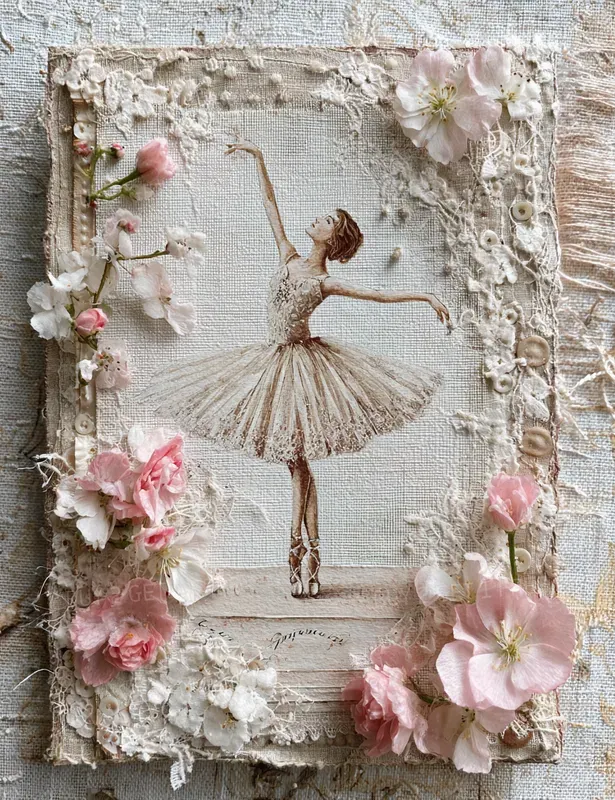 Mothers Day Vintage Lace Junk Journals