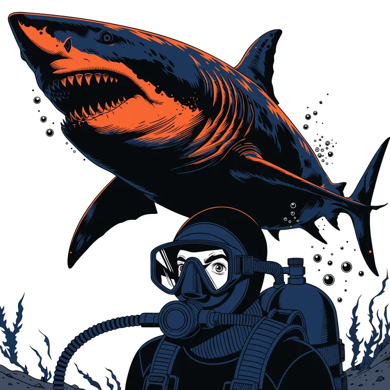 Cinematic Wildlife Explorer Vector Art