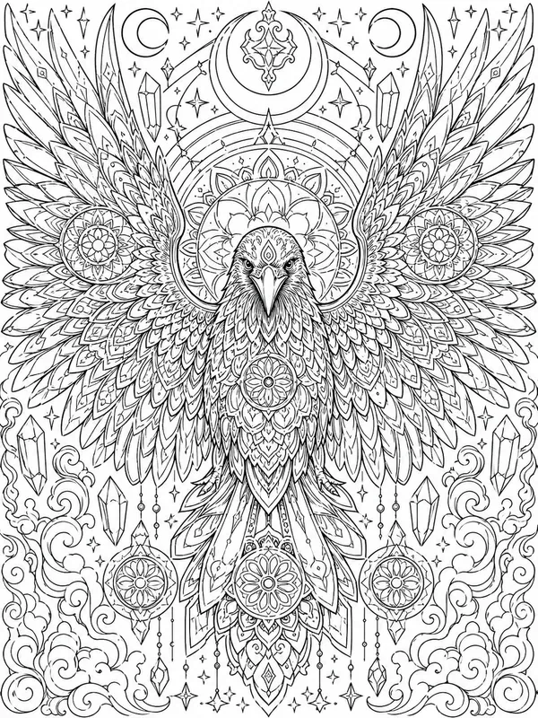 Mystical Animal Mandala Colorings