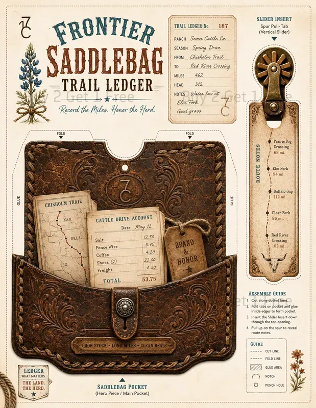 Western Hidden Journaling Cards