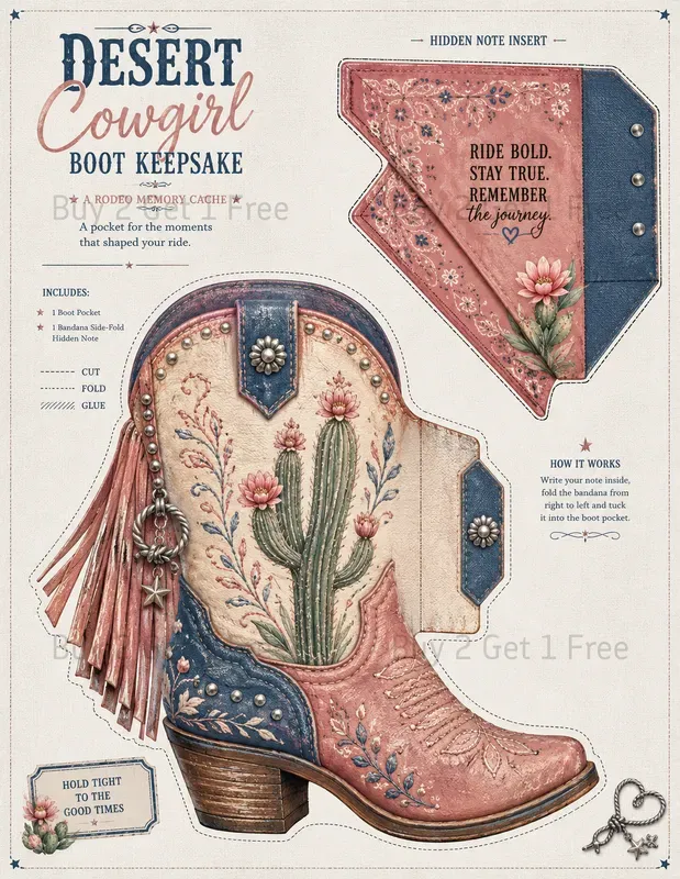 Western Hidden Journaling Cards