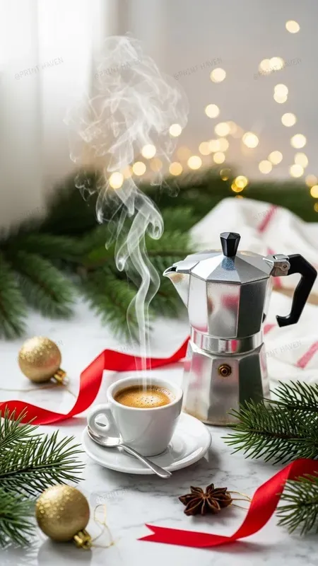 Cozy Coffee Moments Christmas Photos