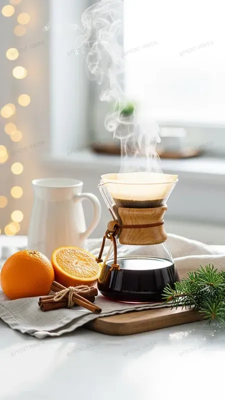 Cozy Coffee Moments Christmas Photos