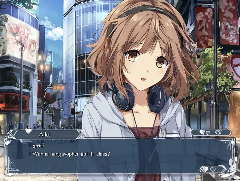 Japanese Visual Novel Game Dialogue