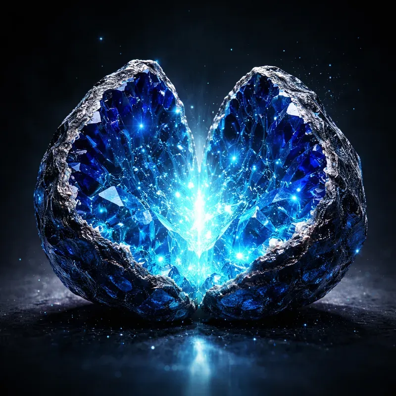 Glowing Crystal Geodes