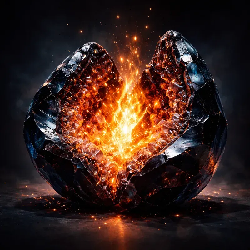 Glowing Crystal Geodes