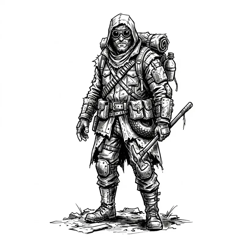 Ink Sketch Gaming Characters
