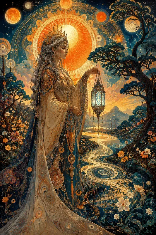 Dreamscape Celestial Bloom Art