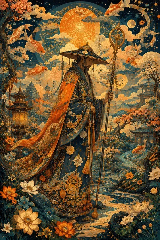 Dreamscape Celestial Bloom Art