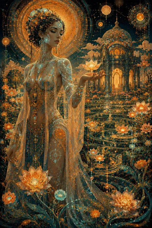 Dreamscape Celestial Bloom Art