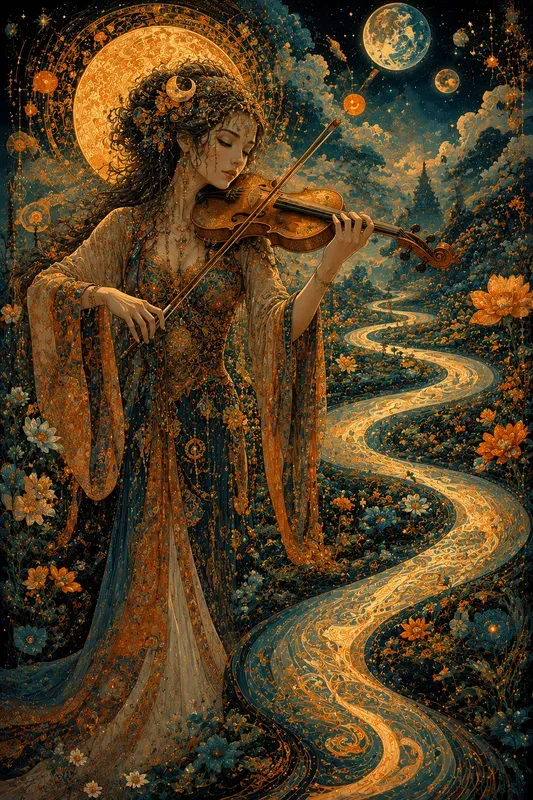Dreamscape Celestial Bloom Art