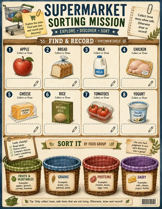 Collect And Sort Scavenger Hunts