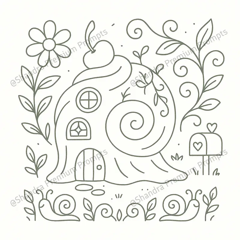 Cozy Fairy Houses Coloring Book Pages