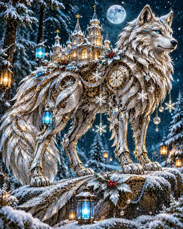 Christmas Steampunk Clockwork Animals