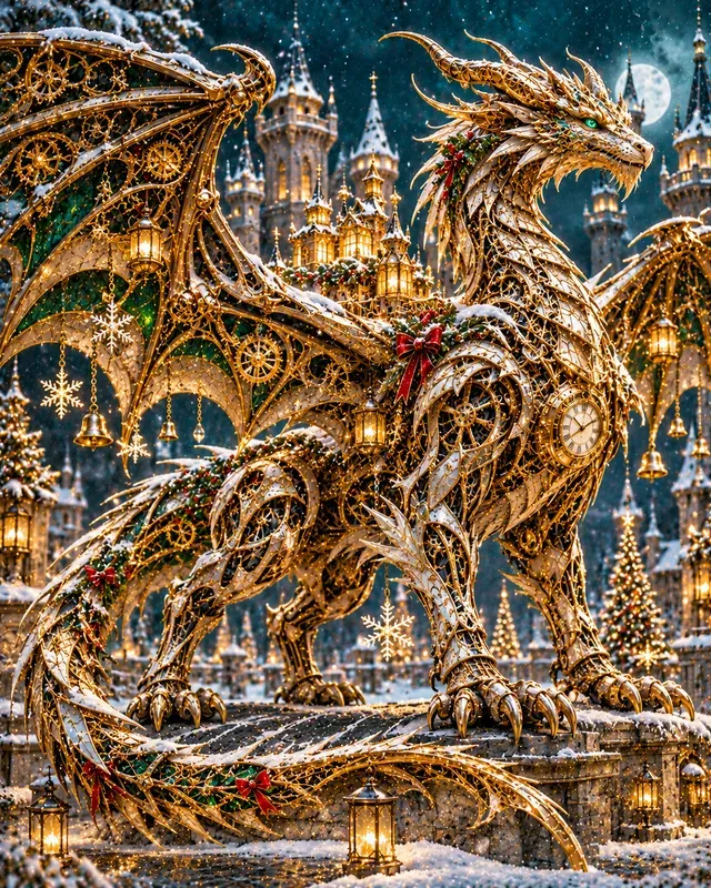 Christmas Steampunk Clockwork Animals