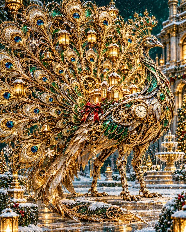 Christmas Steampunk Clockwork Animals