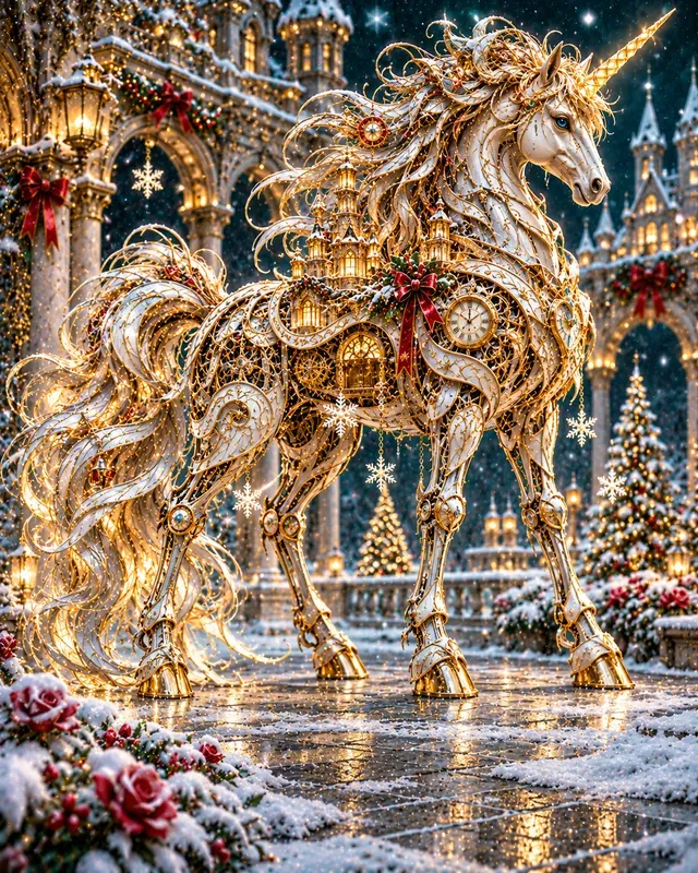 Christmas Steampunk Clockwork Animals