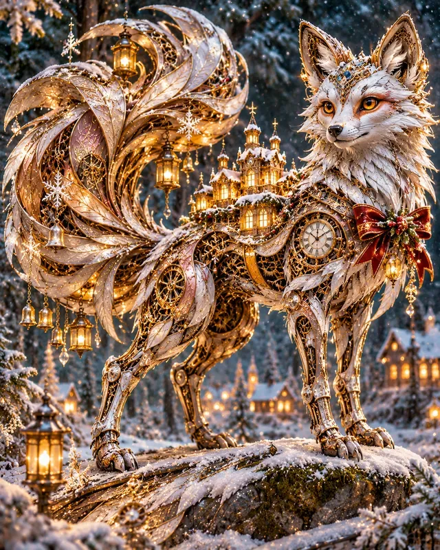 Christmas Steampunk Clockwork Animals