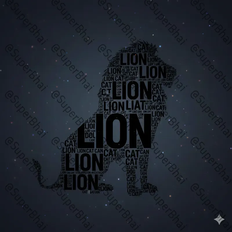 Word Silhouette Art Generator