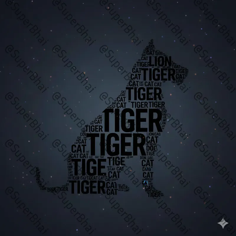Word Silhouette Art Generator