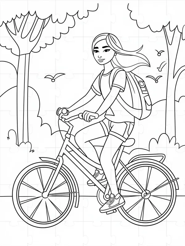 Cozy Girl Moments Coloring Pages For Teens