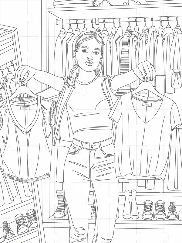 Cozy Girl Moments Coloring Pages For Teens