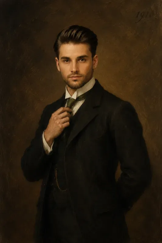 1910 Classical Oil Portraits